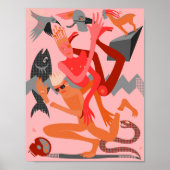 Roze dans poster (Voorkant)