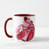 Roze Dansende Dame Mok (Links)