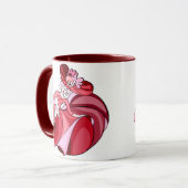 Roze Dansende Dame Mok (Voorkant links)