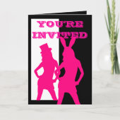 Roze dansende meisjes feest (Voorkant)