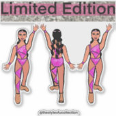 Roze danser Stickers #4 (Voorkant)