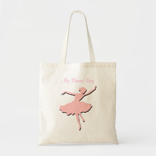 Roze danseres Canvas tas (Voorkant)