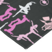 Roze danseres met patroon Home Decor Tafelkleed (Gekanteld)