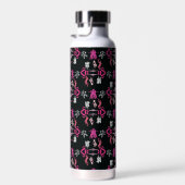Roze danseres met patroon Home Decor Waterfles (Rechts)