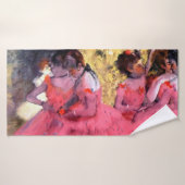 Roze dansers, Edgar Degas Badhanddoek (Badhanddoek)