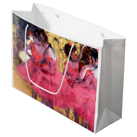 Roze dansers, Edgar Degas Groot Cadeauzakje (Voorkant Gekanteld)