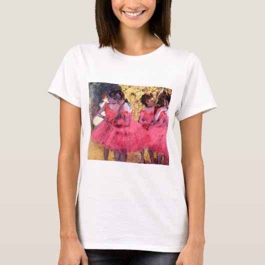 Roze dansers, Edgar Degas T-shirt (Voorkant)