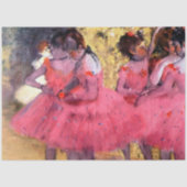 Roze dansers, Edgar Degas Tissuepapier (Voorkant)