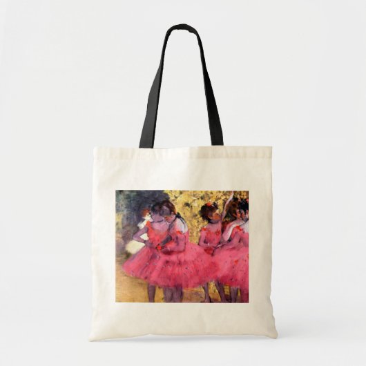 Roze dansers, Edgar Degas Tote Bag (Voorkant)