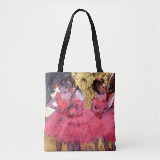 Roze dansers, Edgar Degas Tote Bag (Voorkant)