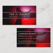 Roze danspartner - Professional DJ Visitekaartje (Voorkant / Achterkant)