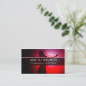 Roze danspartner - Professional DJ Visitekaartje (Staand voorkant)