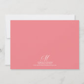 Roze dansuitvoering foto uitnodiging (Achterkant)