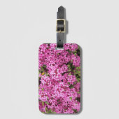  Roze Daphne Floral Bagagelabel (Voorkant (verticaal))