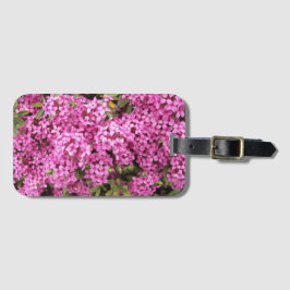  Roze Daphne Floral Bagagelabel