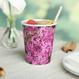 Roze Daphne Floral Papieren Bekers