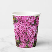  Roze Daphne Floral Papieren Bekers (Achterkant)