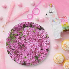 Roze Daphne Floral Papieren Bordje