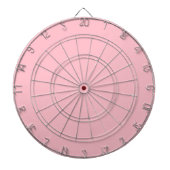 Roze dartboard met kunstwerken dartbord (Voorkant)