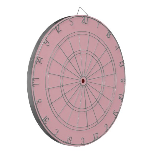 Roze dartboard met kunstwerken dartbord (Voorkant Links)