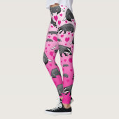Roze Dasen En Hartjes Leggings (Links)