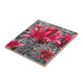 Roze Daylilies Bloemen Tegeltje (Zijkant)