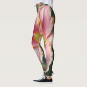 Roze Daylily Floral Leggings (Links)