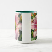 Roze Daylily Floral Mok (Midden)