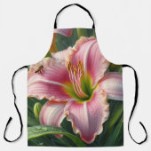 Roze Daylily Floral Schort (Voorkant)