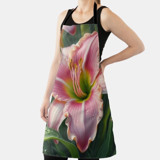 Roze Daylily Floral Schort (Insitu)