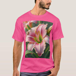 Roze Daylily Floral T-shirt