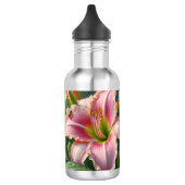Roze Daylily Floral Waterfles (Links)