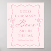 Roze de knoop binden Raad hoeveel bogen Poster (Voorkant)