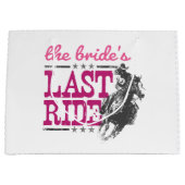 Roze De Laatste Rit van de Bruid Groot Cadeauzakje (Voorkant)