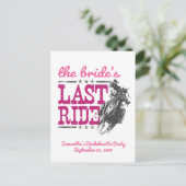 Roze de laatste uitnodiging van de Bride (Staand voorkant)