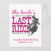 Roze de laatste uitnodiging van de Bride (Voorkant)