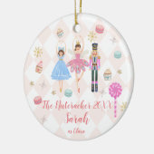 Roze De Notenkraker Clara Kerstballetdanser Keramisch Ornament (Links)