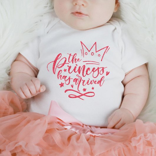 Roze de prinses heeft Baby Bodysuit aangeschaft
