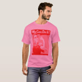 Roze de Riveter "We kunnen het!" T-shirt (Voorkant volledig)