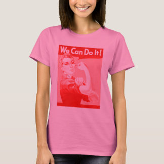 Roze de Riveter "We kunnen het!" T-shirt