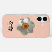 Roze deaffodilentestbloem Case-Mate iPhone case (Achterkant (horizontaal))