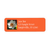 Roze deaffodilentestbloem etiket (Voorkant)