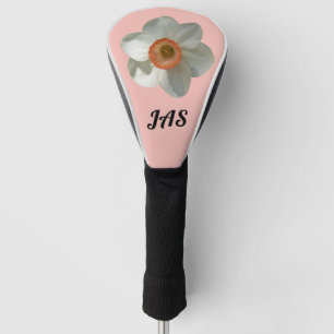 Roze deaffodilentestbloem golfheadcover