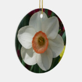 Roze deaffodilentestbloem keramisch ornament (Rechts)