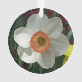 Roze deaffodilentestbloem ornament (achterkant)