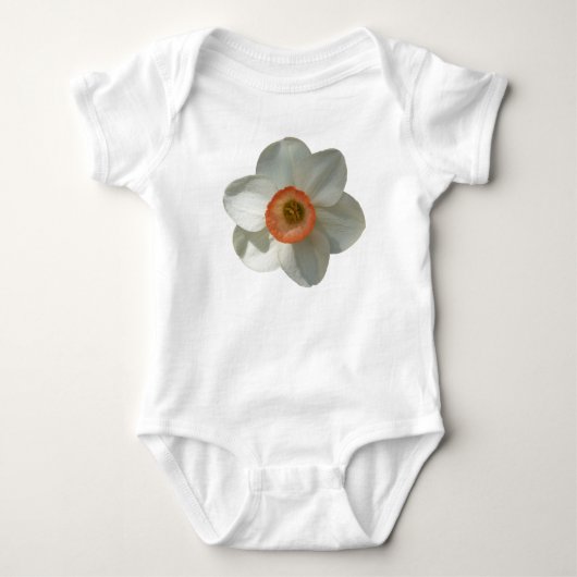 Roze deaffodilentestbloem romper (Voorkant)