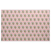 Roze deaffodilentestbloem stof (Fat Quarter)
