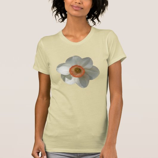 Roze deaffodilentestbloem t-shirt (Voorkant)