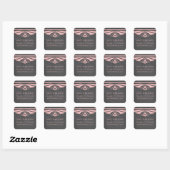 Roze deco-alkboard Sla de Sticker Datum op (Vel)