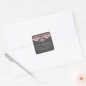 Roze deco-alkboard Sla de Sticker Datum op (Envelop)